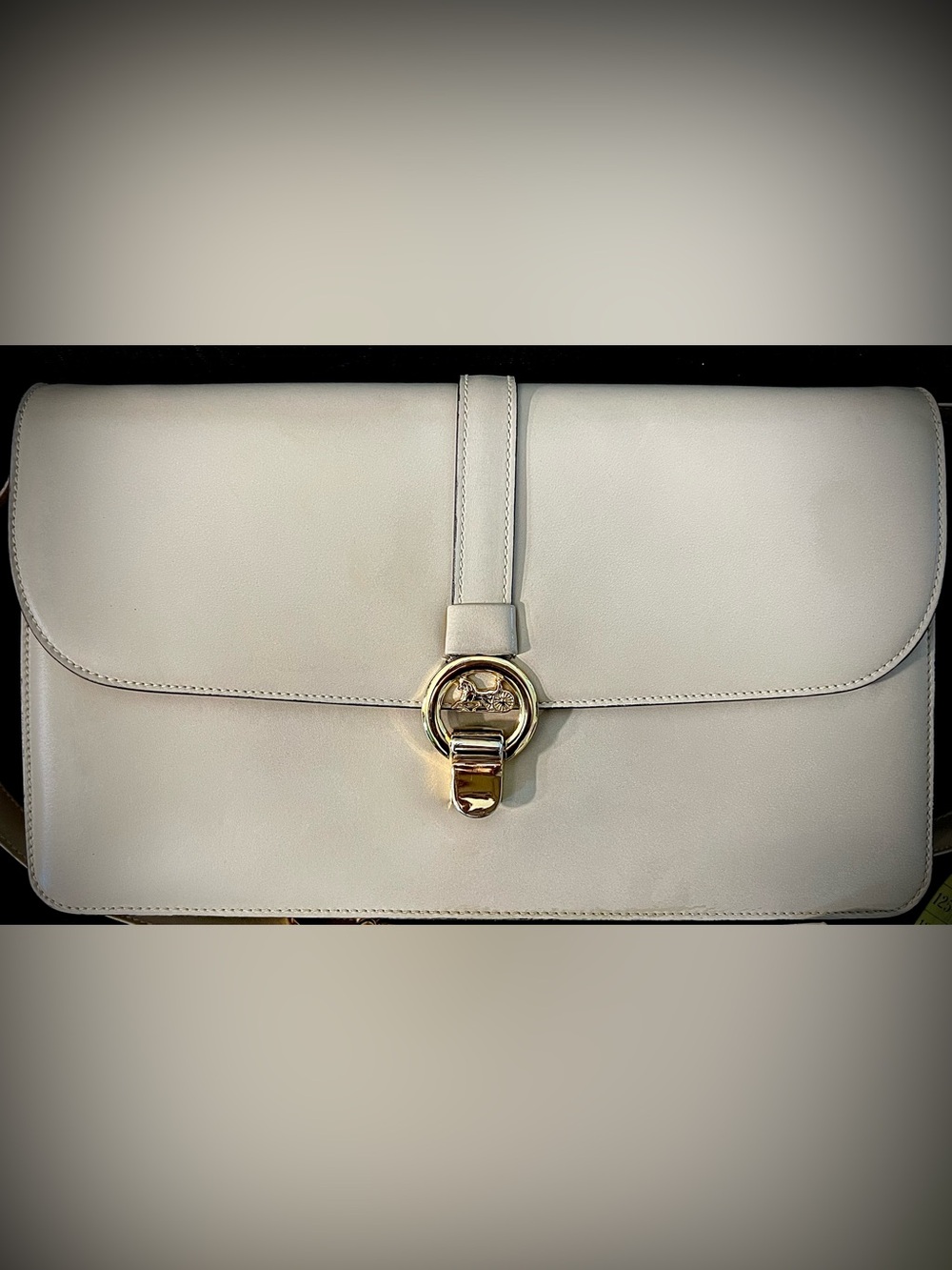 Rare-Celine 👍1970s 2-way classic carriage clutch/shoulderBag 👀 all pics/read… - Picture 11 of 16